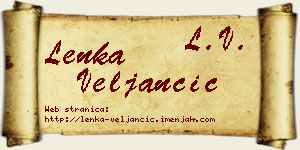Lenka Veljančić vizit kartica